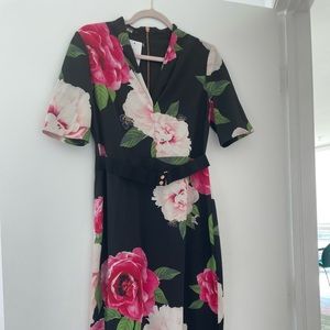 Ted Baker Floral Dress Size 3